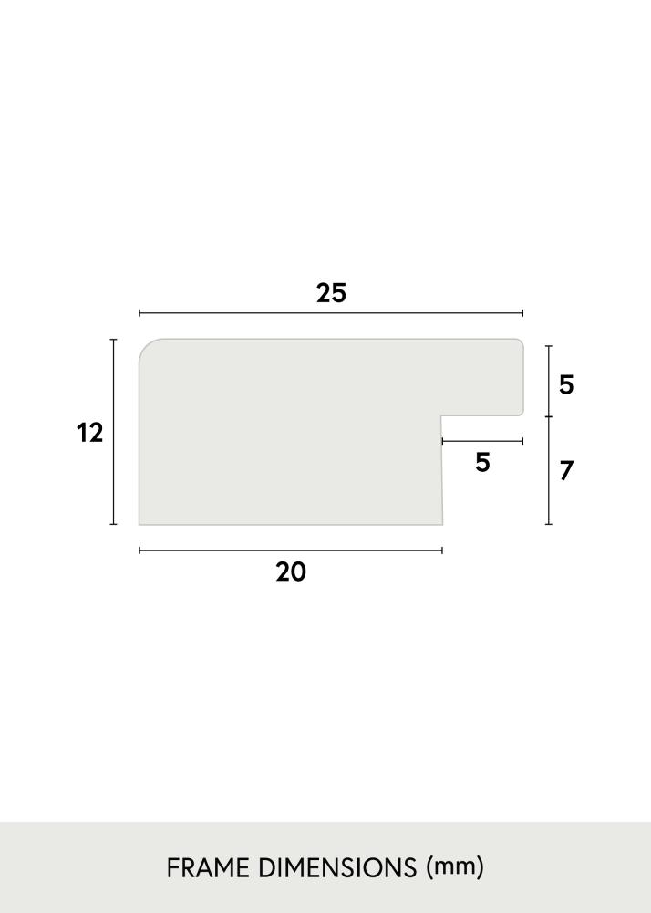 Ramme Trendline Akrylglas Sort 100x140 cm