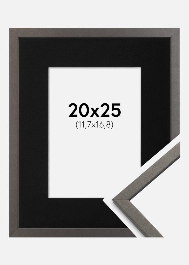 Ramme Edsbyn Grafit 20x25 cm - Passepartout Sort 5x7 inches