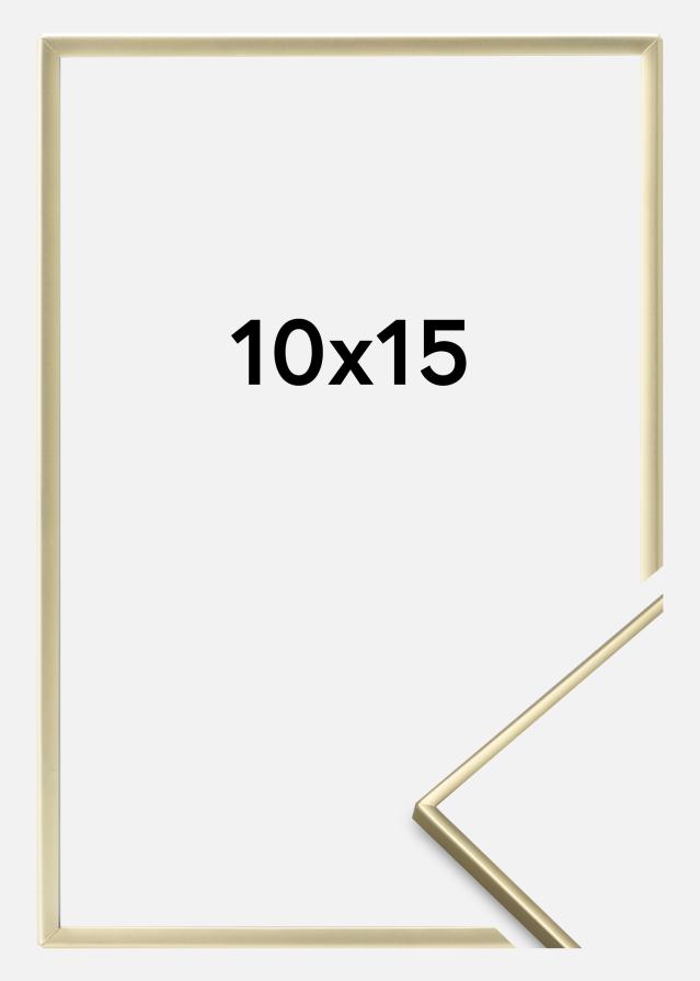 Ramme Glat metal Guld 10x15 cm