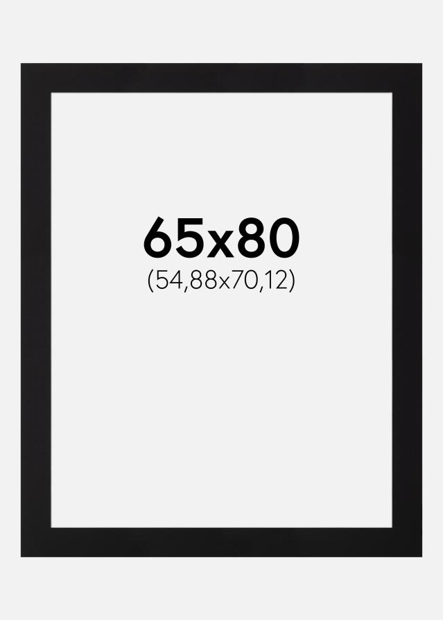 Passepartout Canson Sort (Hvid kerne) 65x80 cm (54,88x70,12)