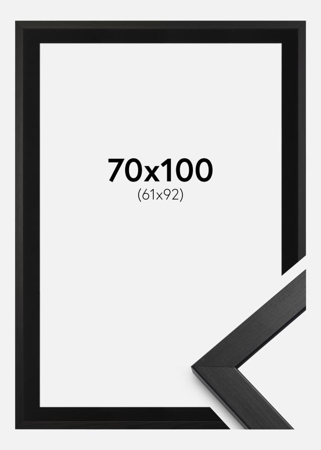 Ramme Stilren Sort 70x100 cm - Passepartout Sort 62x93 cm