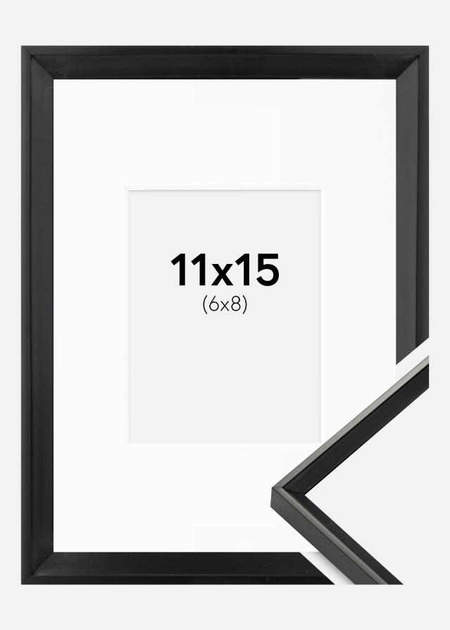 Ramme Desire Sort 10x15 cm - Passepartout Hvid 7x9 cm