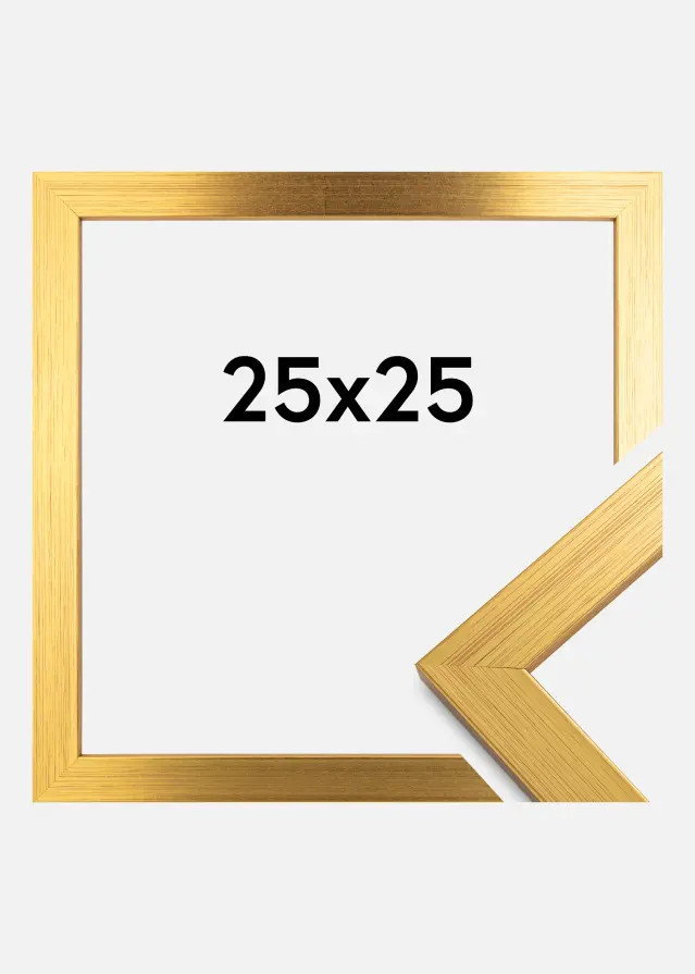Ramme Gold Wood Akrylglas 25x25 cm
