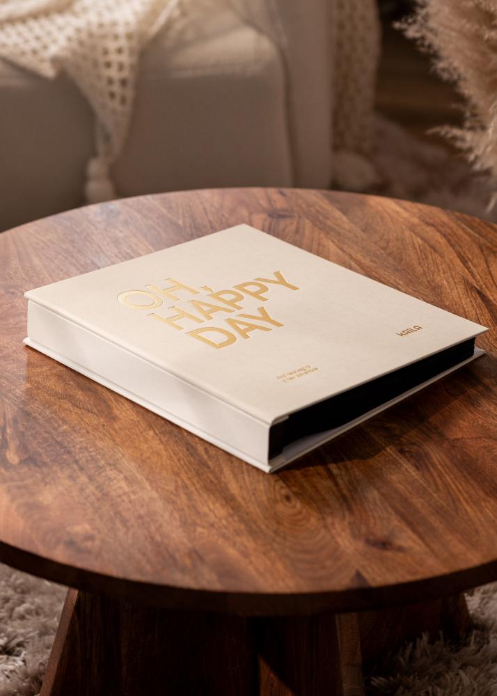 KAILA Fotoalbum OH HAPPY DAY Creme - 600 billeder i 10x15 cm
