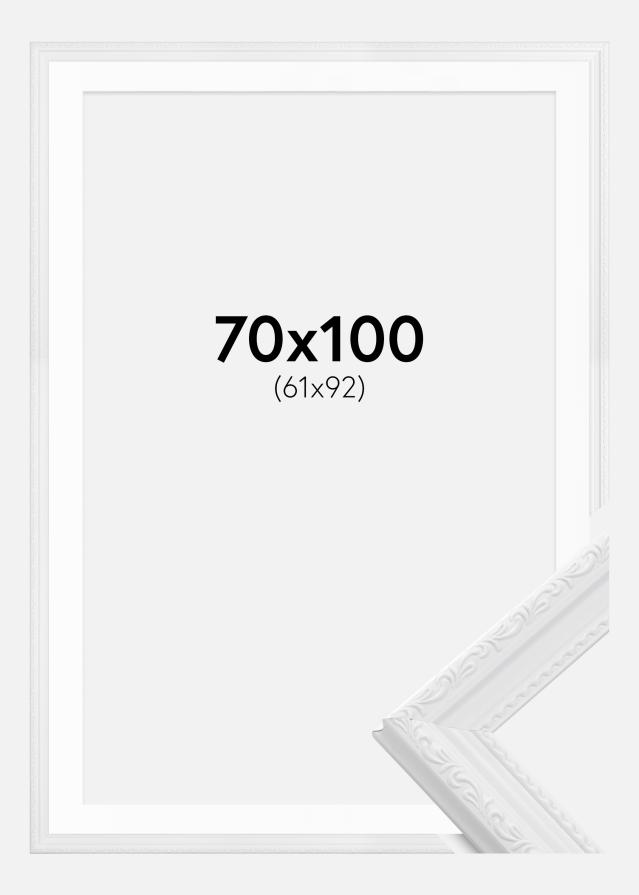 Ramme Abisko Hvid 70x100 cm - Passepartout Hvid 62x93 cm