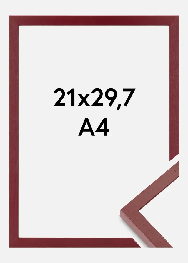 Colorful Akrylglas Rød 21x29,7 cm (A4)