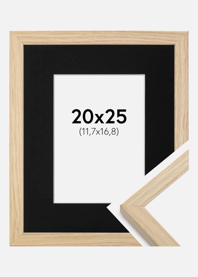 Ramme Grimsåker Eg 20x25 cm - Passepartout Sort 5x7 inches