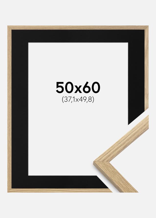 Ramme Trendy Eg 50x60 cm - Passepartout Sort 15x20 inches