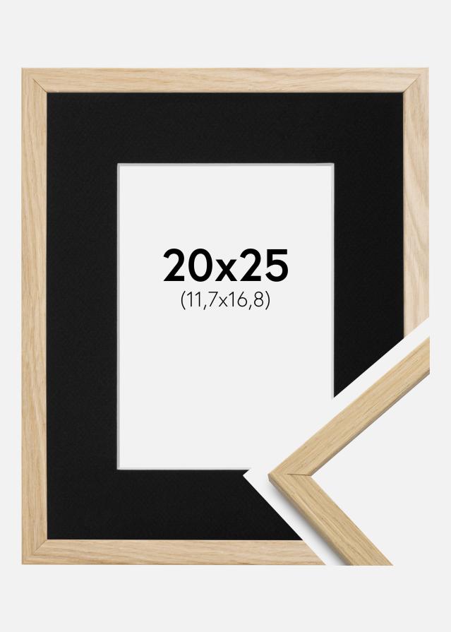 Ramme Edsbyn Eg 20x25 cm - Passepartout Sort 5x7 inches