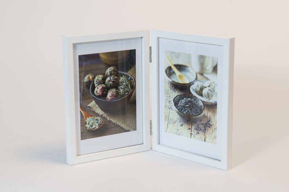 Rock Hvid Folderamme 13x18 cm