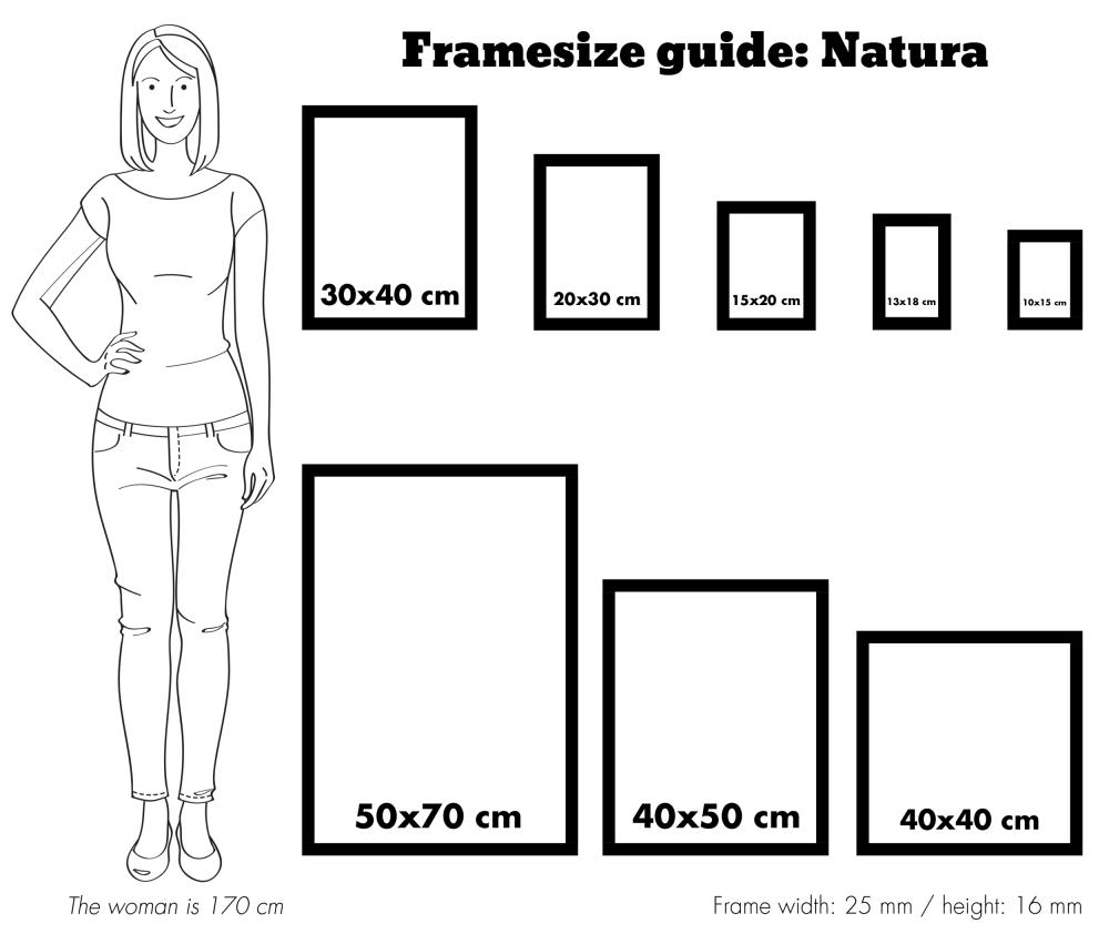 Ramme Natura Valnød 40x60 cm