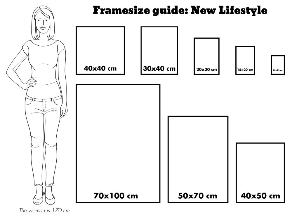New Lifestyle Collageramme Sort - 5 Billeder (10x15 cm)