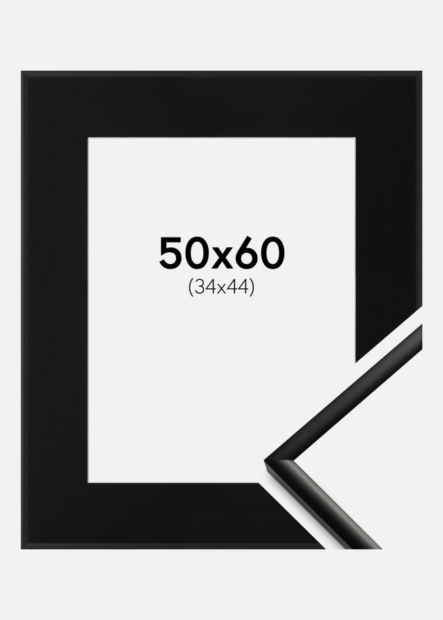 Ramme New Lifestyle Mat Sort 50x60 cm - Passepartout Sort 35x45 cm