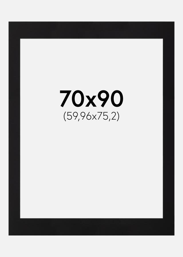 Passepartout Canson Sort (Hvid kerne) 70x90 cm (59,96x75,2)