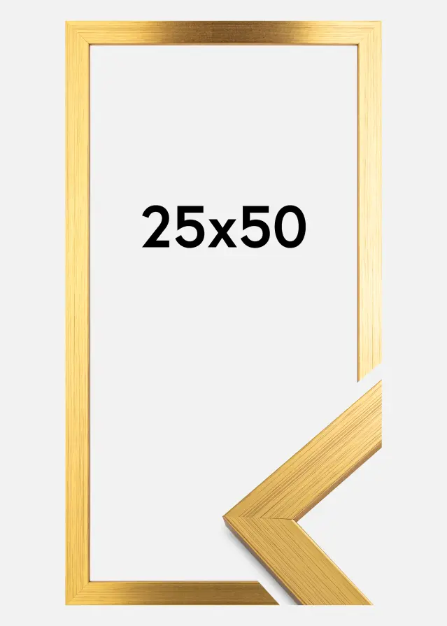 Ramme Gold Wood Akrylglas 25x50 cm