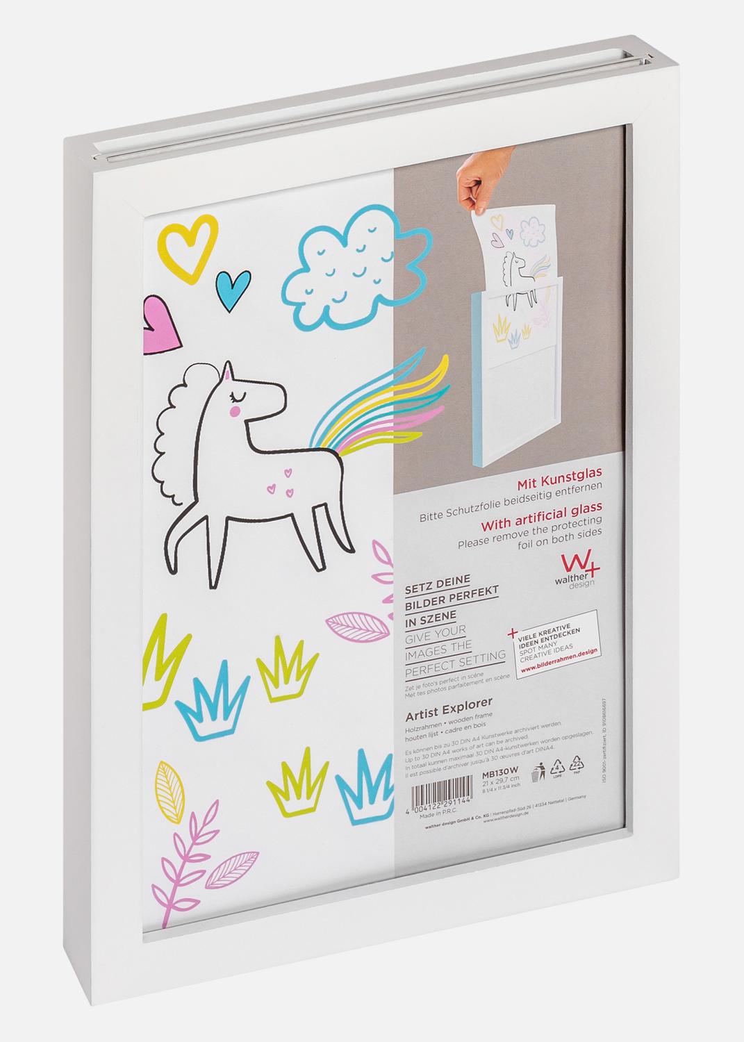 Product Image for Ramme til tegninger Explorer Akrylglas Hvid A4