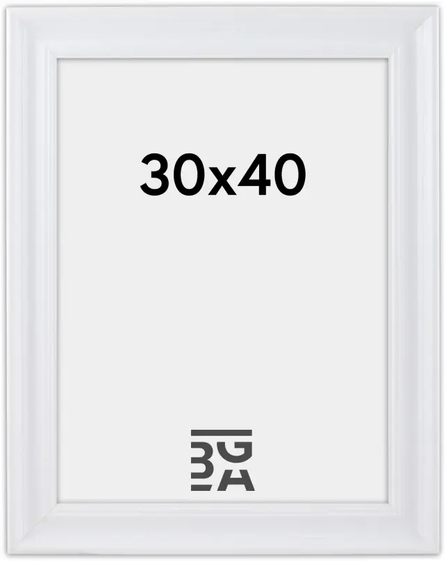 Ramme Charleston Hvid 30x40 cm