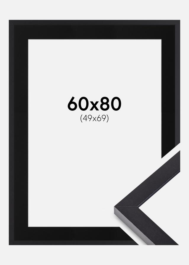 Ramme Selection Sort 60x80 cm - Passepartout Sort 50x70 cm