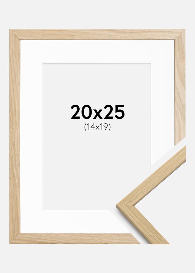 Ramme Edsbyn Eg 20x25 cm - Passepartout Hvid 15x20 cm