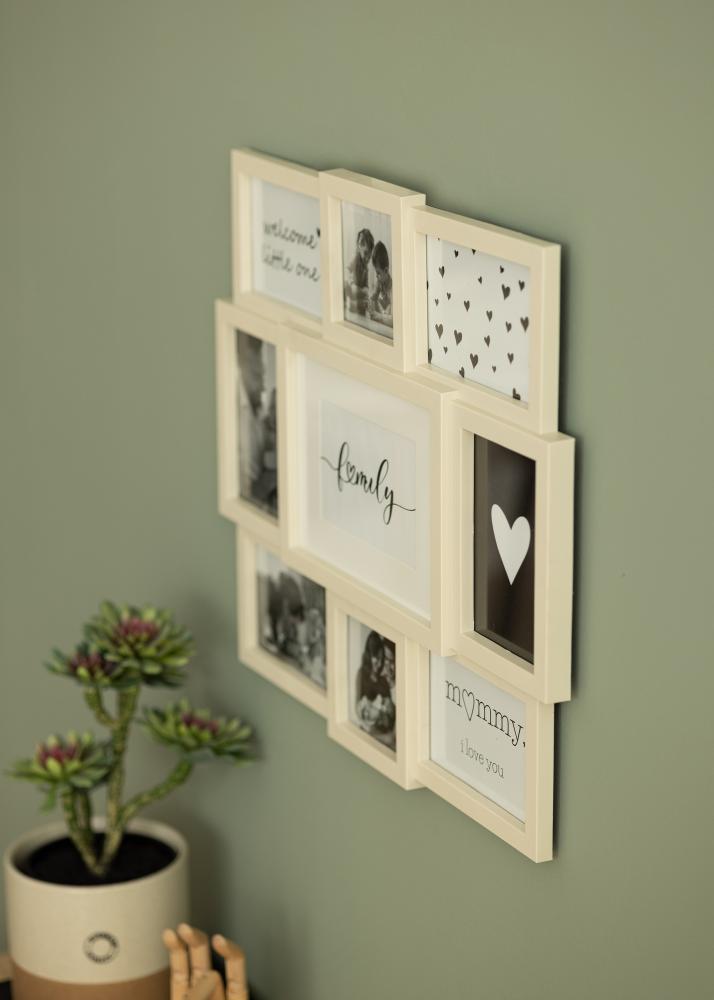 Unique Life Collageramme Creme - 9 Billeder