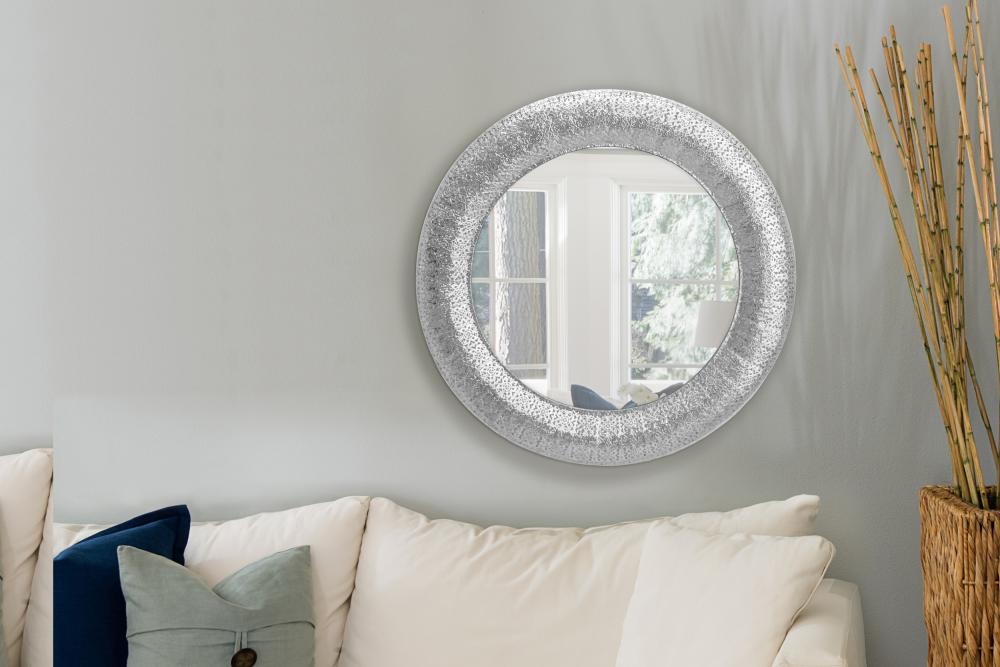 Spejl omgang Marrakesh Sølv 78 cm