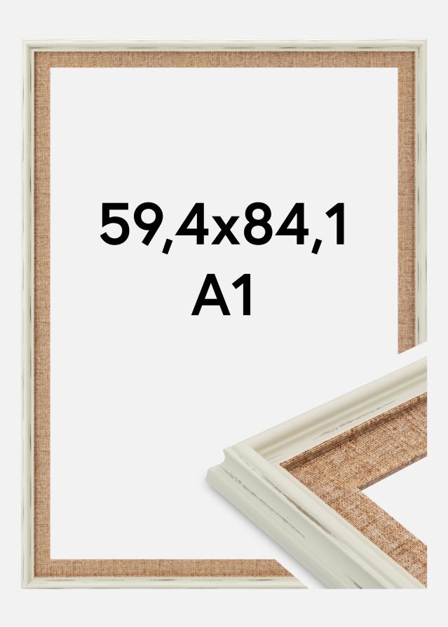 Ramme Sandweave Akrylglas Hvid 59.4x84 cm (A1)