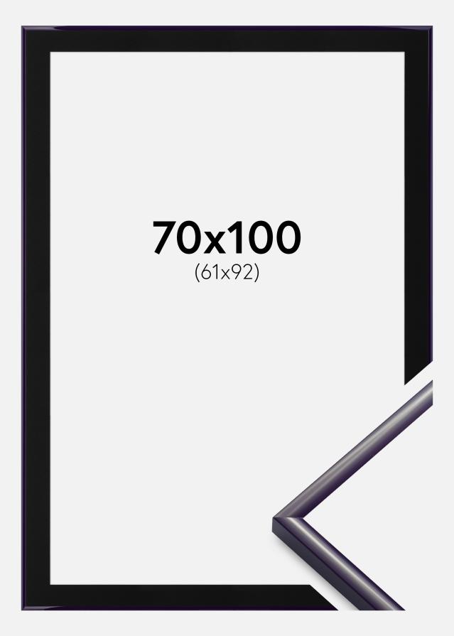 Ramme New Lifestyle Mørkelilla 70x100 cm - Passepartout Sort 62x93 cm