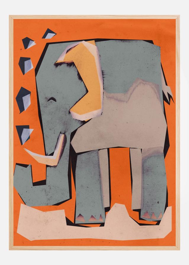 Happy Elephant Plakat