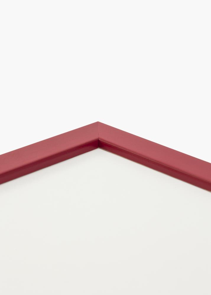Ramme Edsbyn Rød 20x30 cm - Passepartout Hvid 10x20 cm