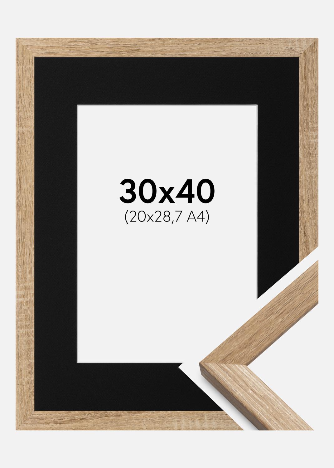Product Image for Ramme Fiorito Lys Eg 30x40 cm - Passepartout Sort 21x29,7 cm (A4)