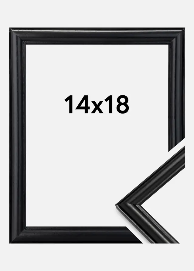 Ramme Line Sort 14x18 cm