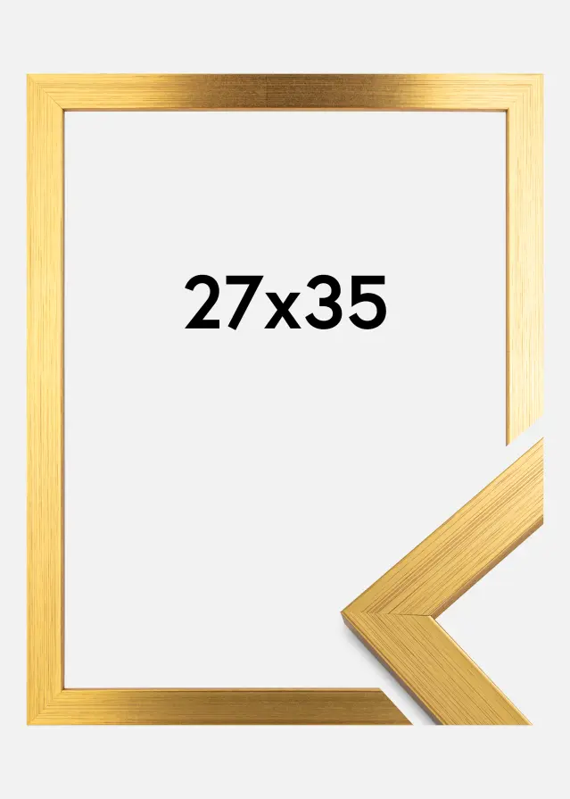 Ramme Gold Wood Akrylglas 27x35 cm