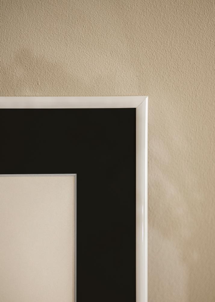 Ramme Victoria Hvid 70x100 cm - Passepartout Sort 62x93 cm