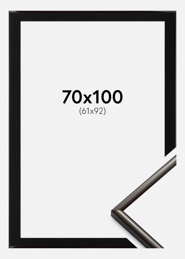 Ramme New Lifestyle Espresso Brown 70x100 cm - Passepartout Sort 62x93 cm