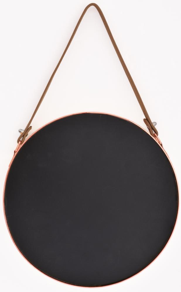 Spejl Rundt Metal Kobber Ø 30 CM