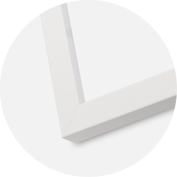 Blocky Hvid 85x115 cm - Passepartout Hvid 70x100 cm