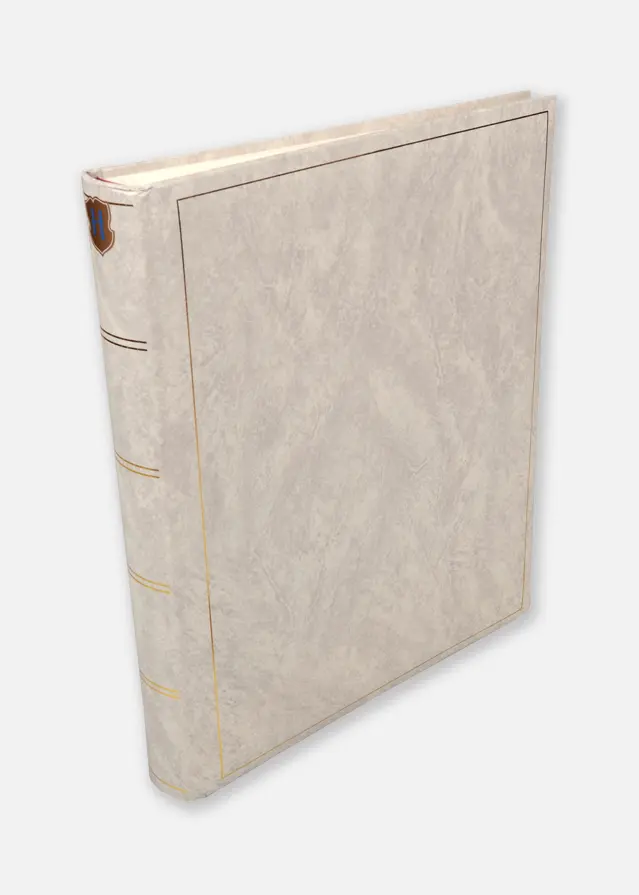 Henzo Basic Line Fotoalbum Hvid - 30x36 cm (80 Hvide sider / 40 blade)