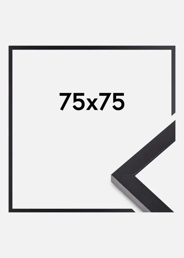 Ramme Selection Akrylglas Sort 75x75 cm