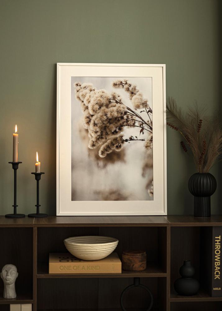 Ramme E-Line Hvid 30x40 cm - Passepartout Hvid 20x28 cm