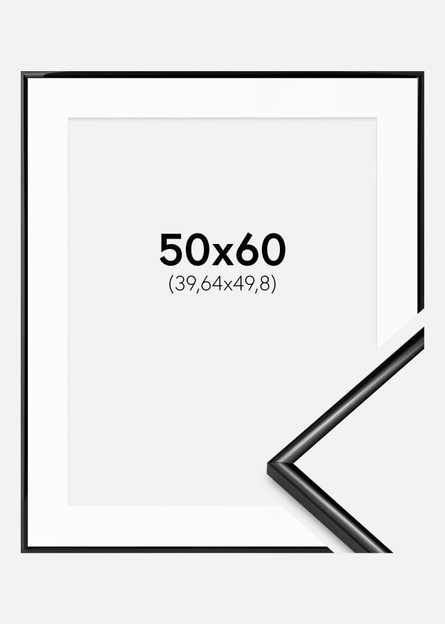 Ramme Scandi Sort 50x60 cm - Passepartout Hvid 16x20 inches