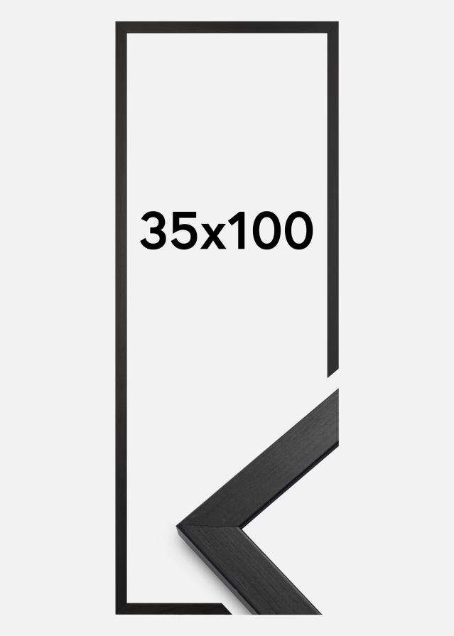Ramme Stilren Akrylglas Sort 35x100 cm