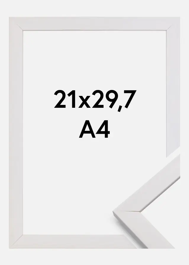 Ramme Stilren Akrylglas Hvid 21x29,7 cm (A4)