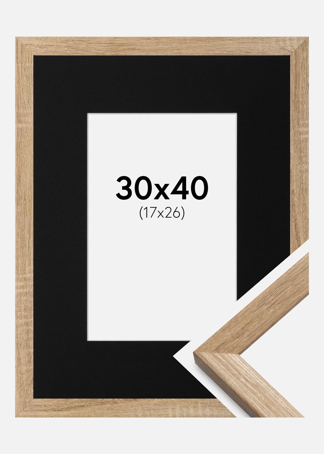 Product Image for Ramme Fiorito Lys Eg 30x40 cm - Passepartout Sort 18x27 cm