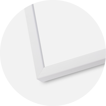 Ramme E-Line Hvid 30x40 cm - Passepartout Hvid 8x12 inches