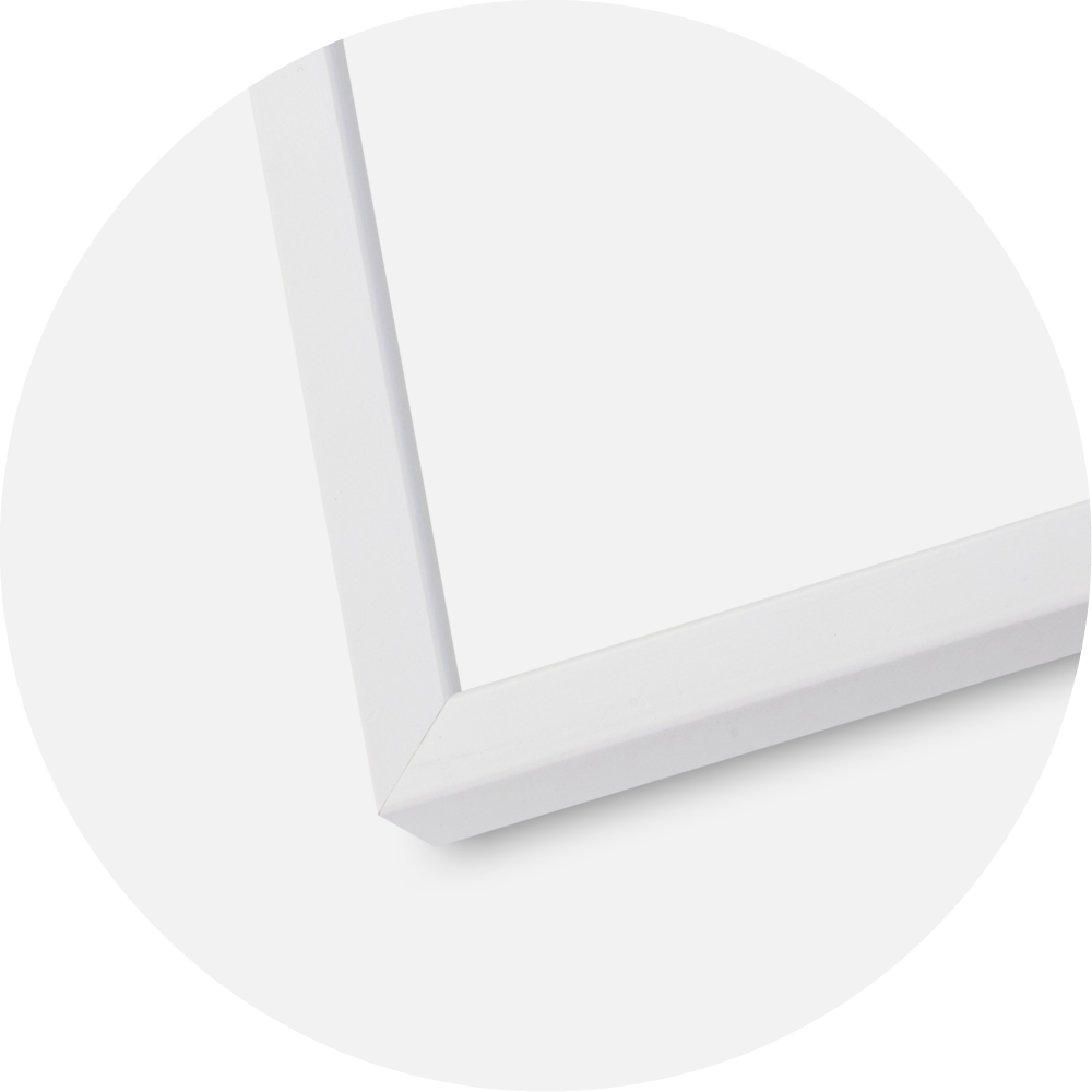 Ramme E-Line Wide Hvid 70x100 cm - Passepartout Sort 59,4x84 cm (A1)