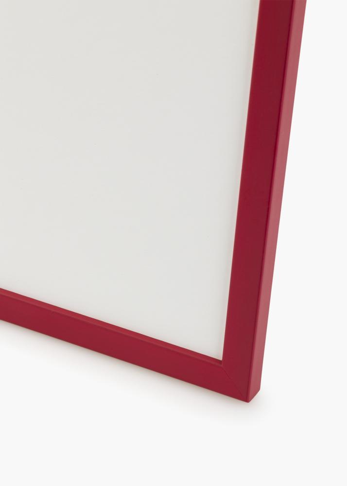Ramme Edsbyn Rød 20x30 cm - Passepartout Hvid 10x20 cm