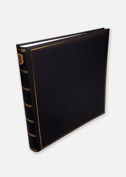 Henzo Champagne Fotoalbum Sort - 35x35 cm (70 Hvide sider / 35 blade)