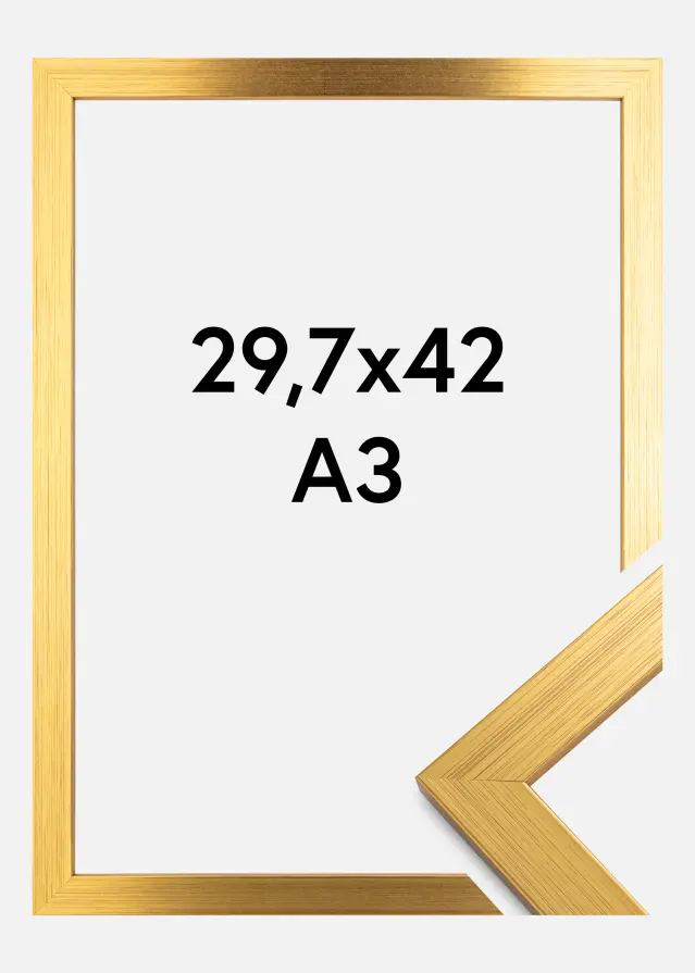 Ramme Gold Wood Akrylglas 29,7x42 cm (A3)
