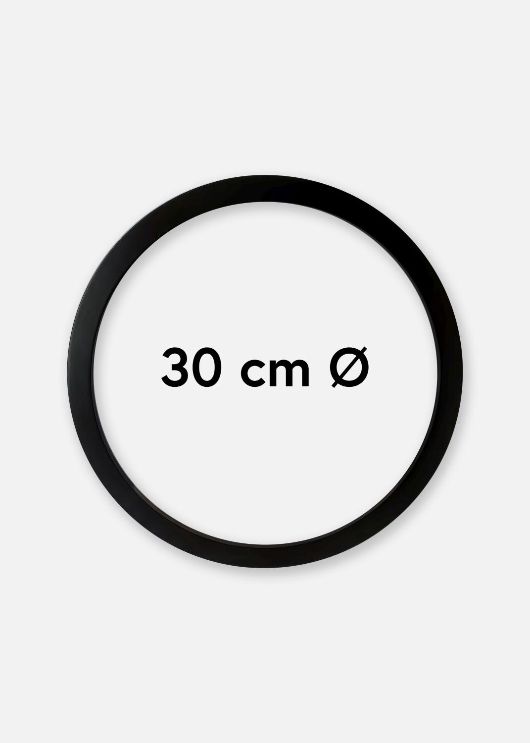 Product Image for Rund Ramme Akrylglas Sort 30 cm Ø