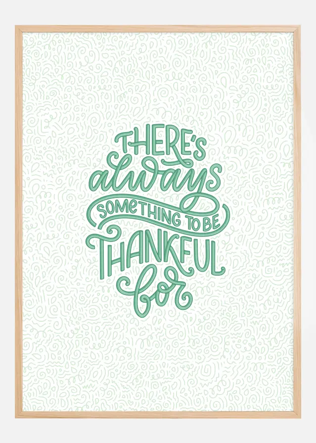 So Thankful in Green Plakat